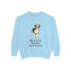Beagle Humor Sweatshirt, Chambray, front view