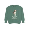 Beagle Humor Sweatshirt, Light Green, front view