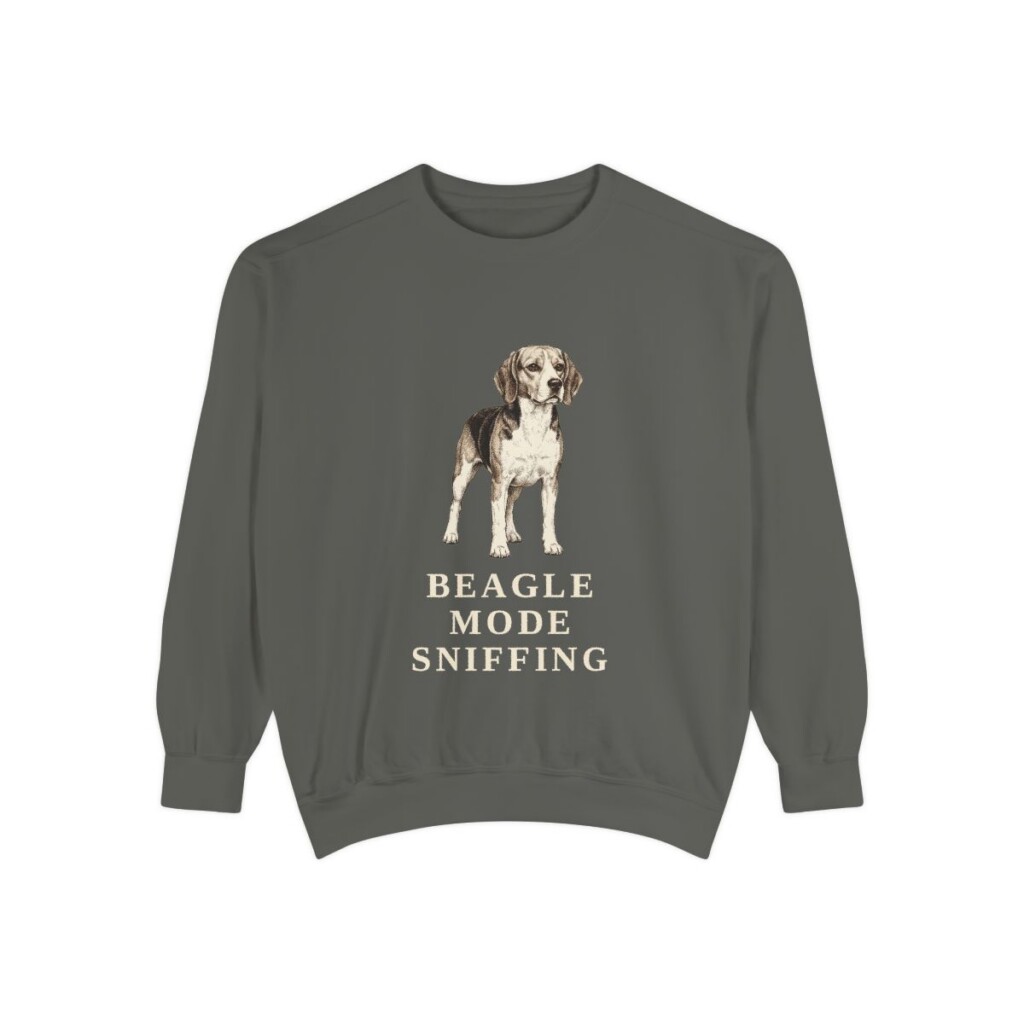 Beagle Humor Sweatshirt, Pepper, front view