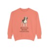 Beagle Humor Sweatshirt, Terracotta, front view