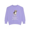 Beagle Humor Sweatshirt, Violet, front view