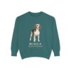 Beagle Latin Sweatshirt, Blue Spruce, front view