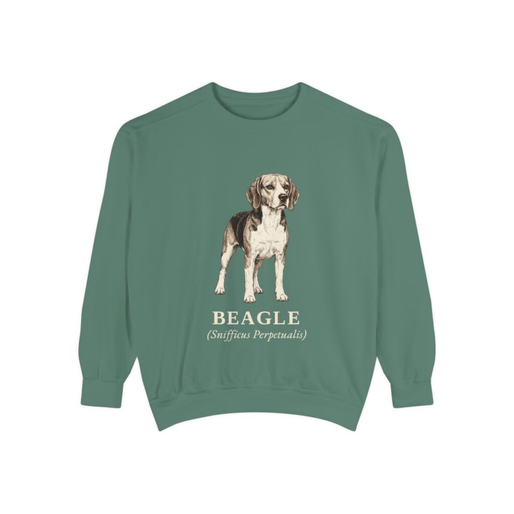 Beagle Latin Sweatshirt, Light Green, front view