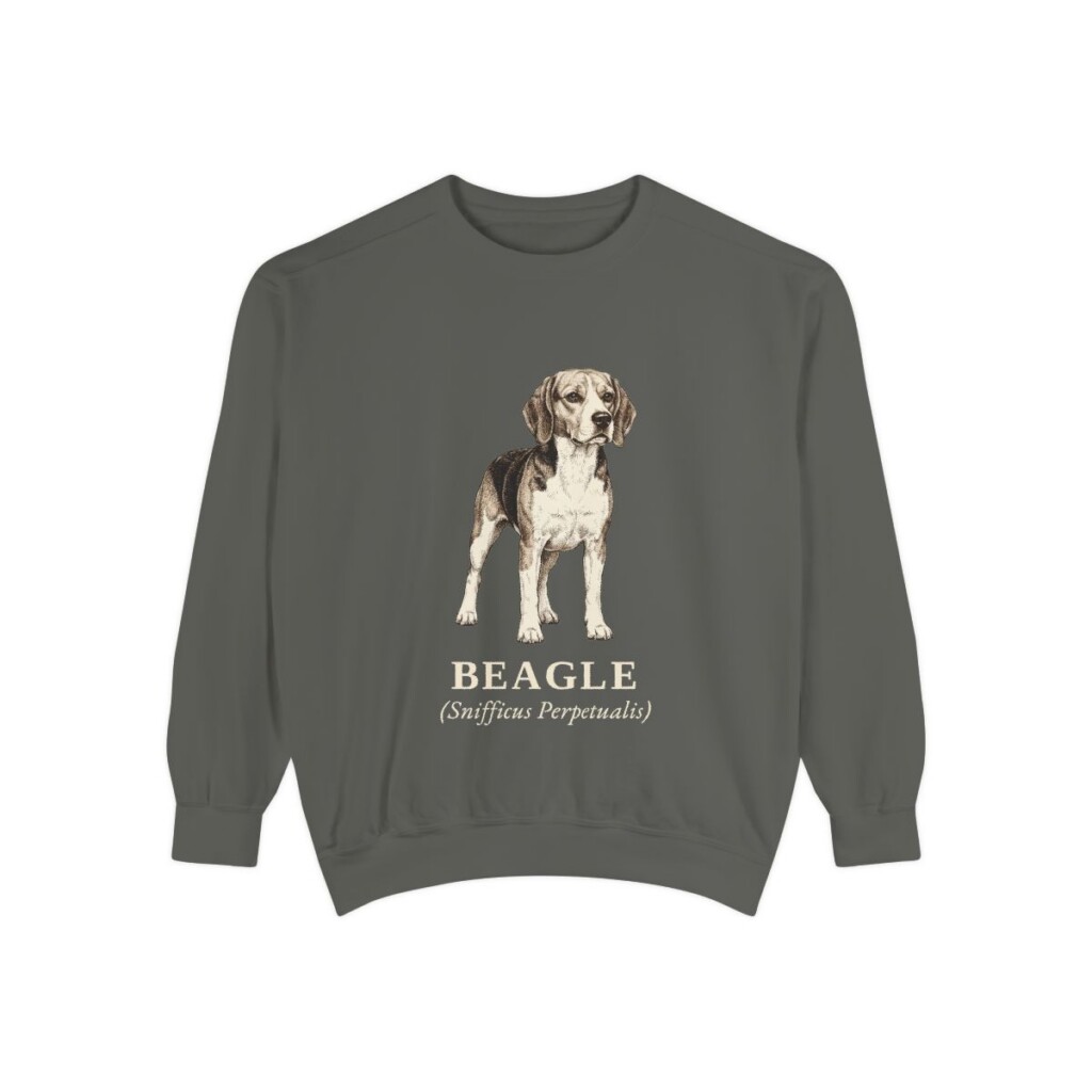 Beagle Latin Sweatshirt, Pepper, front view