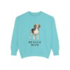 beagle-sweatshirt-mom-chalky-mint Beagle Mom Sweatshirt, Chalky Mint, front view