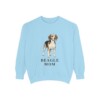 beagle-sweatshirt-mom-chambray Beagle Mom Sweatshirt, Chambray, front view