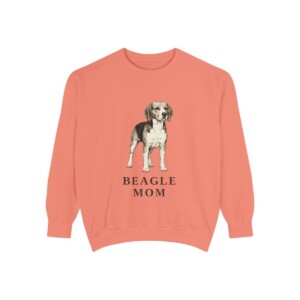 beagle-sweatshirt-mom-terracotta Beagle Mom Sweatshirt, Terracotta, front view