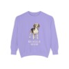 beagle-sweatshirt-mom-violet Beagle Mom Sweatshirt, Violet, front view