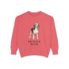 beagle-sweatshirt-mom-watermelon Beagle Mom Sweatshirt, Watermelon, front view