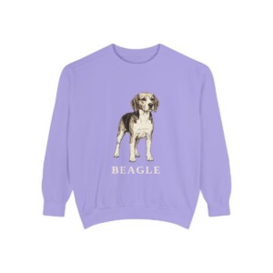 beagle-sweatshirt-violet Beagle Sweatshirt, Violet, front view