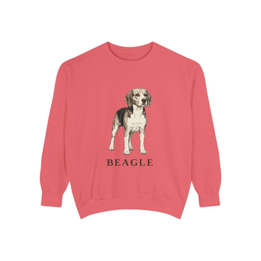 beagle-sweatshirt-watermelon Beagle Sweatshirt, Watermelon, front view