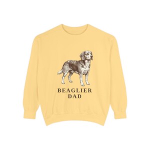 Beaglier Dad Sweatshirt, Butter, front view