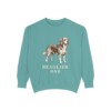 beaglier-sweatshirt-dad-seafoam Beaglier Dad Sweatshirt, Seafoam, front view