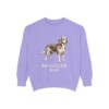 beaglier-sweatshirt-dad-violet Beaglier Dad Sweatshirt, Violet, front view