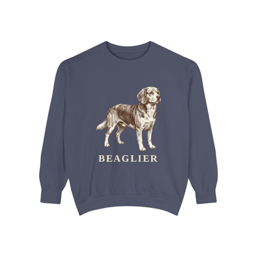 Beaglier Sweatshirt, Denim, front view