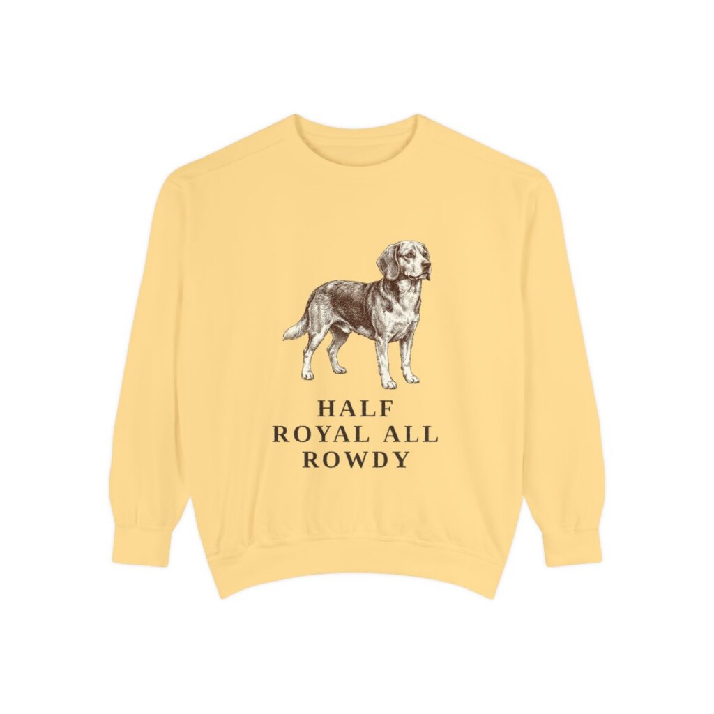 Beaglier Humor Sweatshirt, Butter, front view