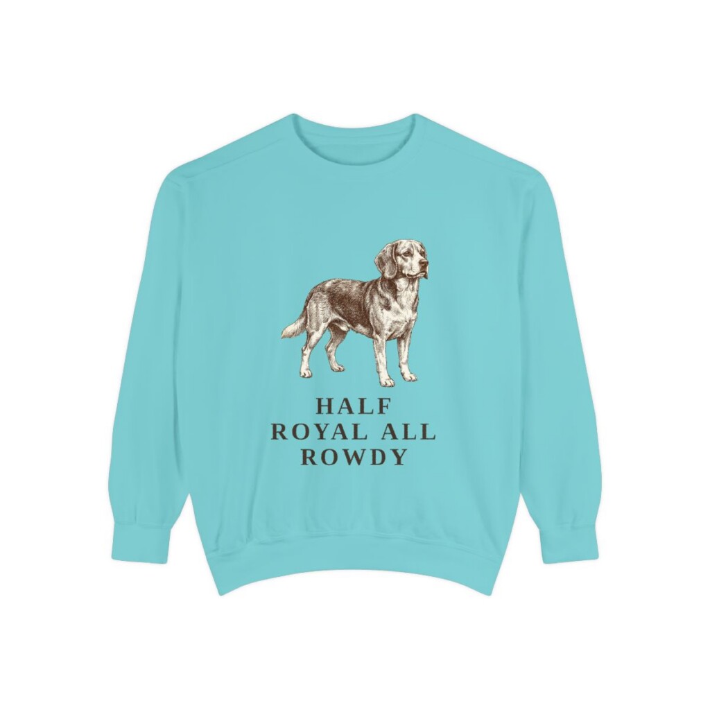 Beaglier Humor Sweatshirt, Chalky Mint, front view