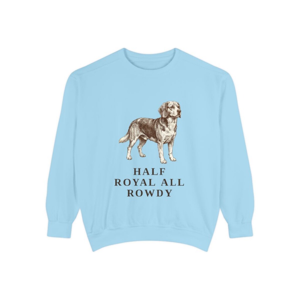 Beaglier Humor Sweatshirt, Chambray, front view