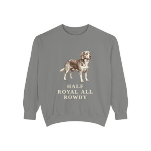 Beaglier Humor Sweatshirt, Grey, front view
