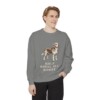 Beaglier Humor Sweatshirt, Grey, person 1 front