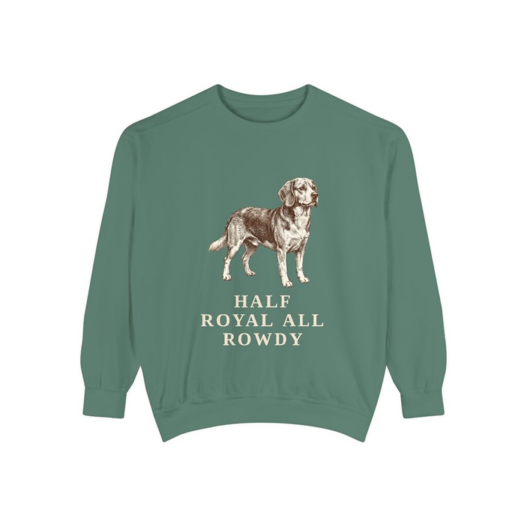 Beaglier Humor Sweatshirt, Light Green, front view