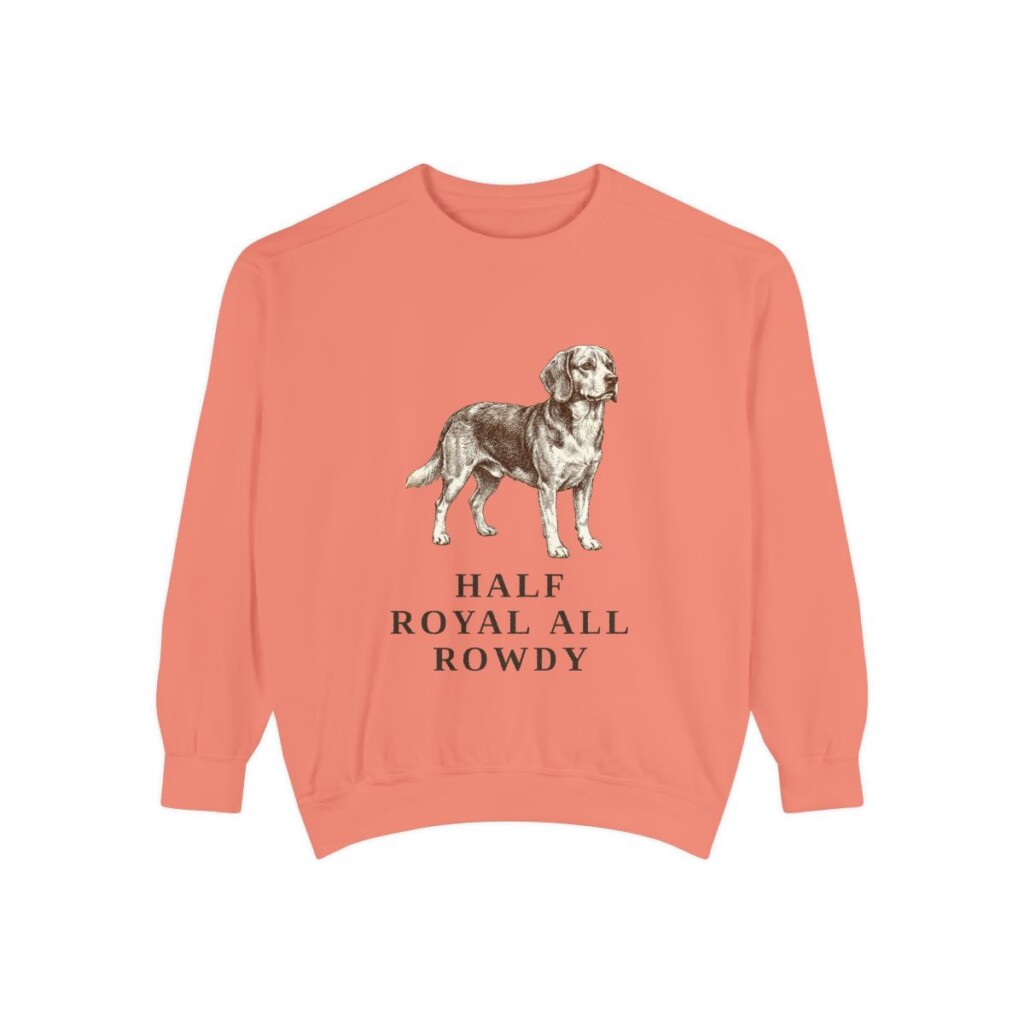 Beaglier Humor Sweatshirt, Terracotta, front view
