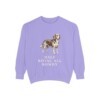Beaglier Humor Sweatshirt, Violet, front view