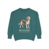 Beaglier Latin Sweatshirt, Blue Spruce, front view