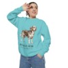 Beaglier Latin Sweatshirt, Chalky Mint, person 2 context