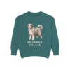 Bearded Collie Sweatshirt, Blue Spruce, front view