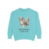 Bearded Collie Sweatshirt, Chalky Mint, front view