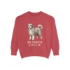 Bearded Collie Sweatshirt, Crimson, front view