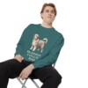 bearded-collie-sweatshirt-dad-blue-spruce-person-1-context Bearded Collie Dad Sweatshirt, Blue Spruce, person 1 context