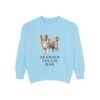 bearded-collie-sweatshirt-dad-chambray Bearded Collie Dad Sweatshirt, Chambray, front view