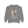 Bearded Collie Sweatshirt, Grey, front view