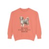 Bearded Collie Humor Sweatshirt, Terracotta, front view