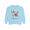 Bearded Collie Latin Sweatshirt, Chambray, front view