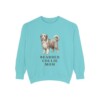 bearded-collie-sweatshirt-mom-chalky-mint Bearded Collie Mom Sweatshirt, Chalky Mint, front view