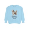 bearded-collie-sweatshirt-mom-chambray Bearded Collie Mom Sweatshirt, Chambray, front view