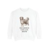 bearded-collie-sweatshirt-mom-white Bearded Collie Mom Sweatshirt, White, front view