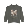 Bearded Collie Sweatshirt, Pepper, front view
