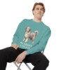 Bearded Collie Sweatshirt, Seafoam, person 1 context