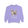 Bearded Collie Sweatshirt, Violet, front view