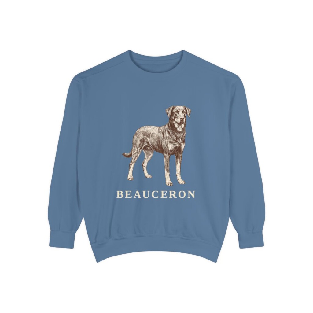 Beauceron Sweatshirt, Blue Jean, front view