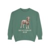 beauceron-sweatshirt-dad-light-green Beauceron Dad Sweatshirt, Light Green, front view