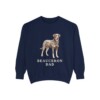 beauceron-sweatshirt-dad-true-navy Beauceron Dad Sweatshirt, True Navy, front view