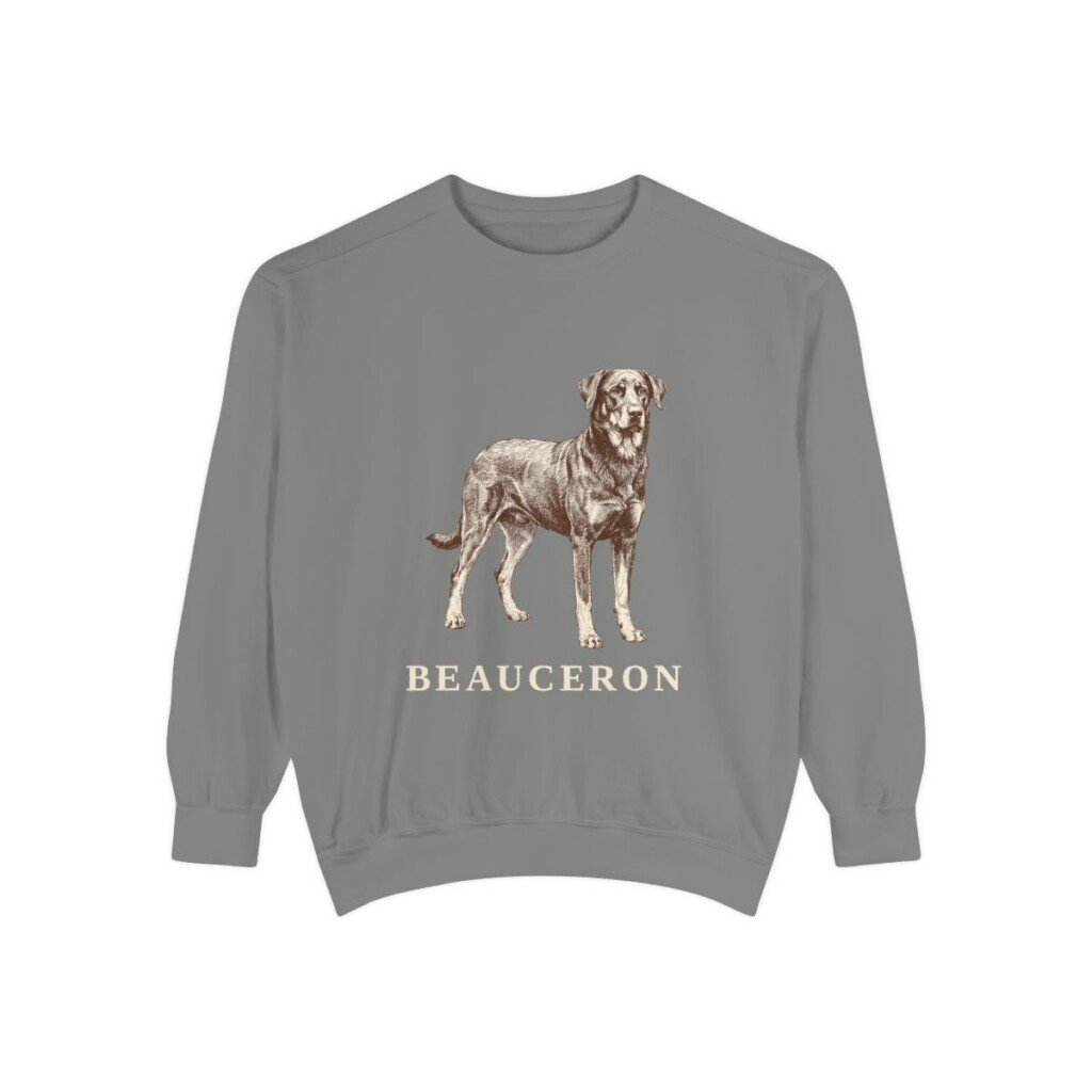 Beauceron Sweatshirt, Grey, front view
