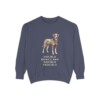 Beauceron Humor Sweatshirt, Denim, front view