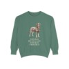 Beauceron Humor Sweatshirt, Light Green, front view