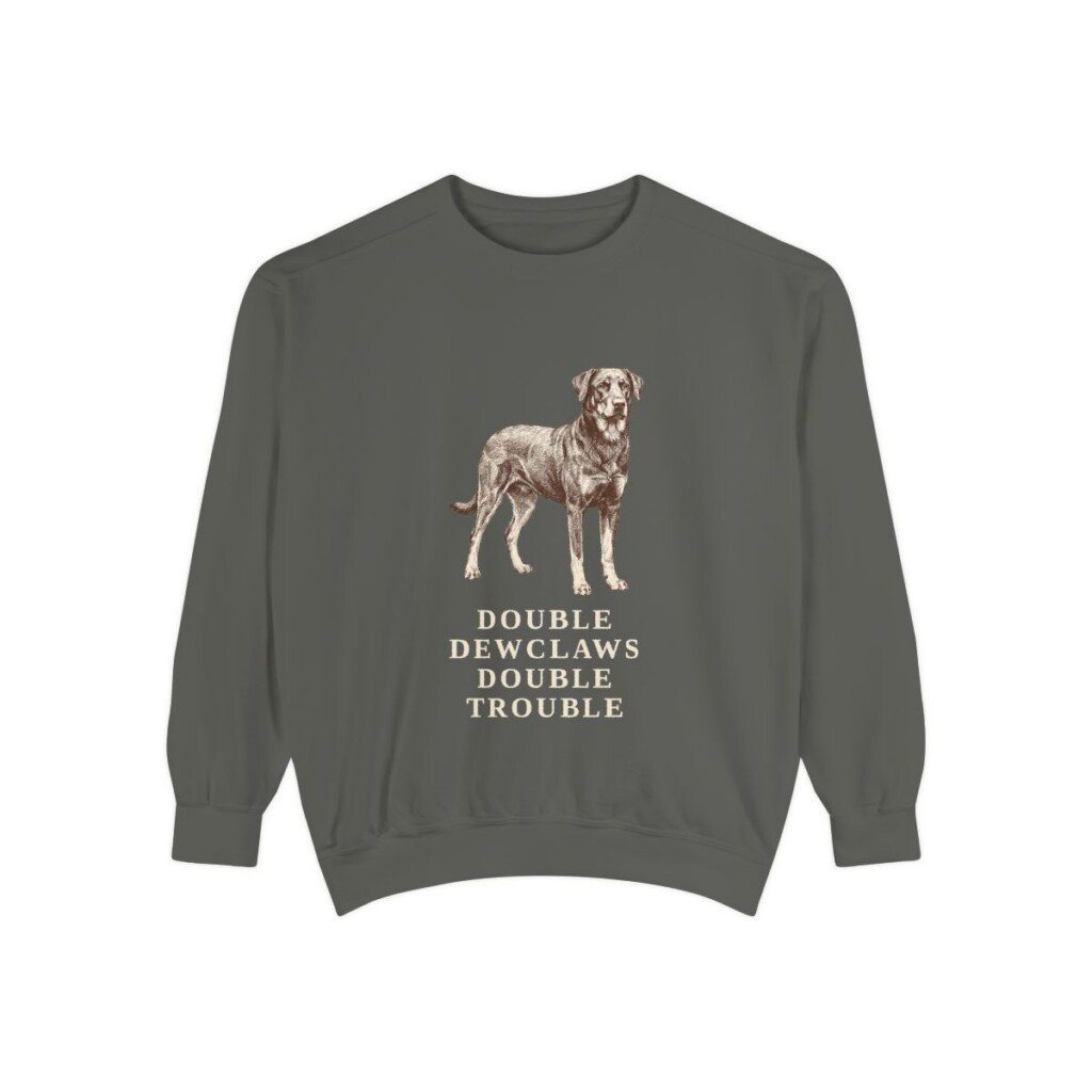 Beauceron Humor Sweatshirt, Pepper, front view